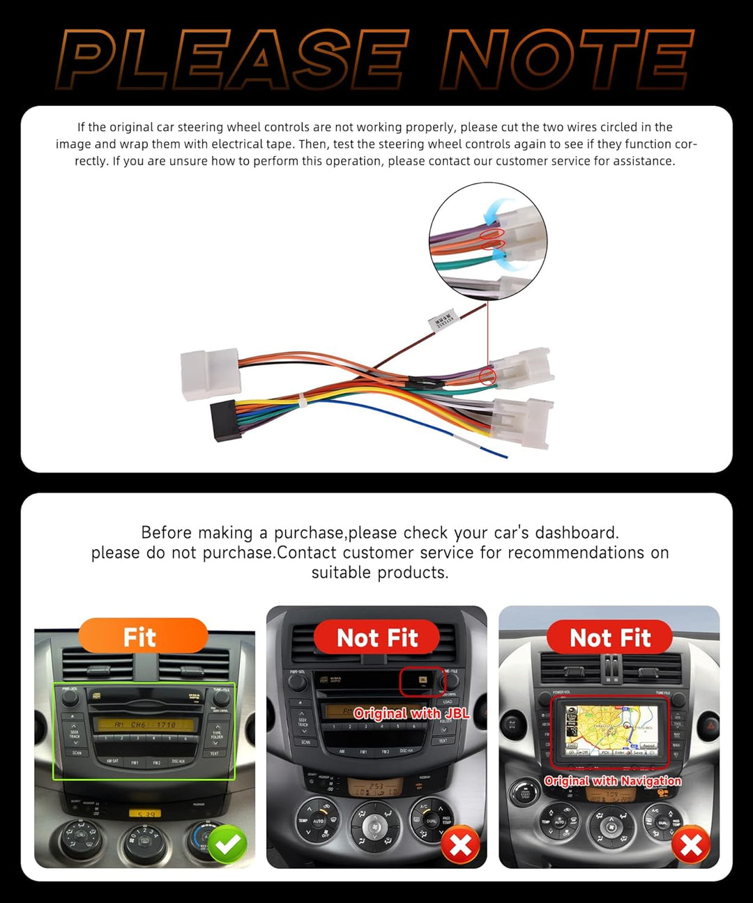 8 Core 6G+128G Android Autoradio für Toyota RAV4 2007-2012 Wireless Carplay Android Auto Navi WIFI 3