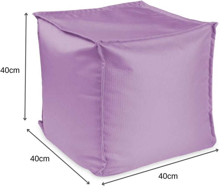 chilly pilley Sitzsack Sitzhocker mit EPS-Perlen Füllung 40x40x40cm Fusshocker Sitz-Pouf für Kinder