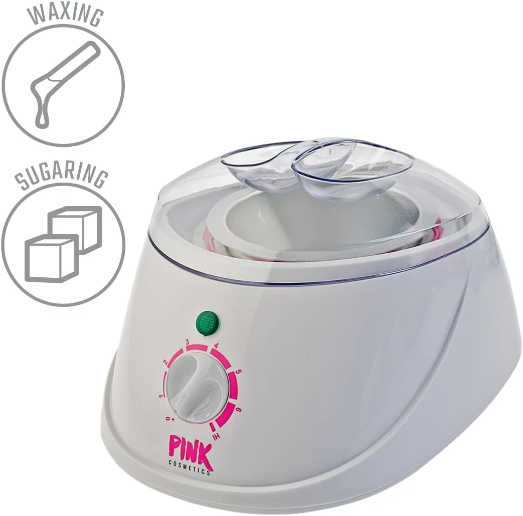 PINK Depilatory Heater Professional Edition 450 ml – Handliches Erwärmungsgerät für alle Enthaarungs