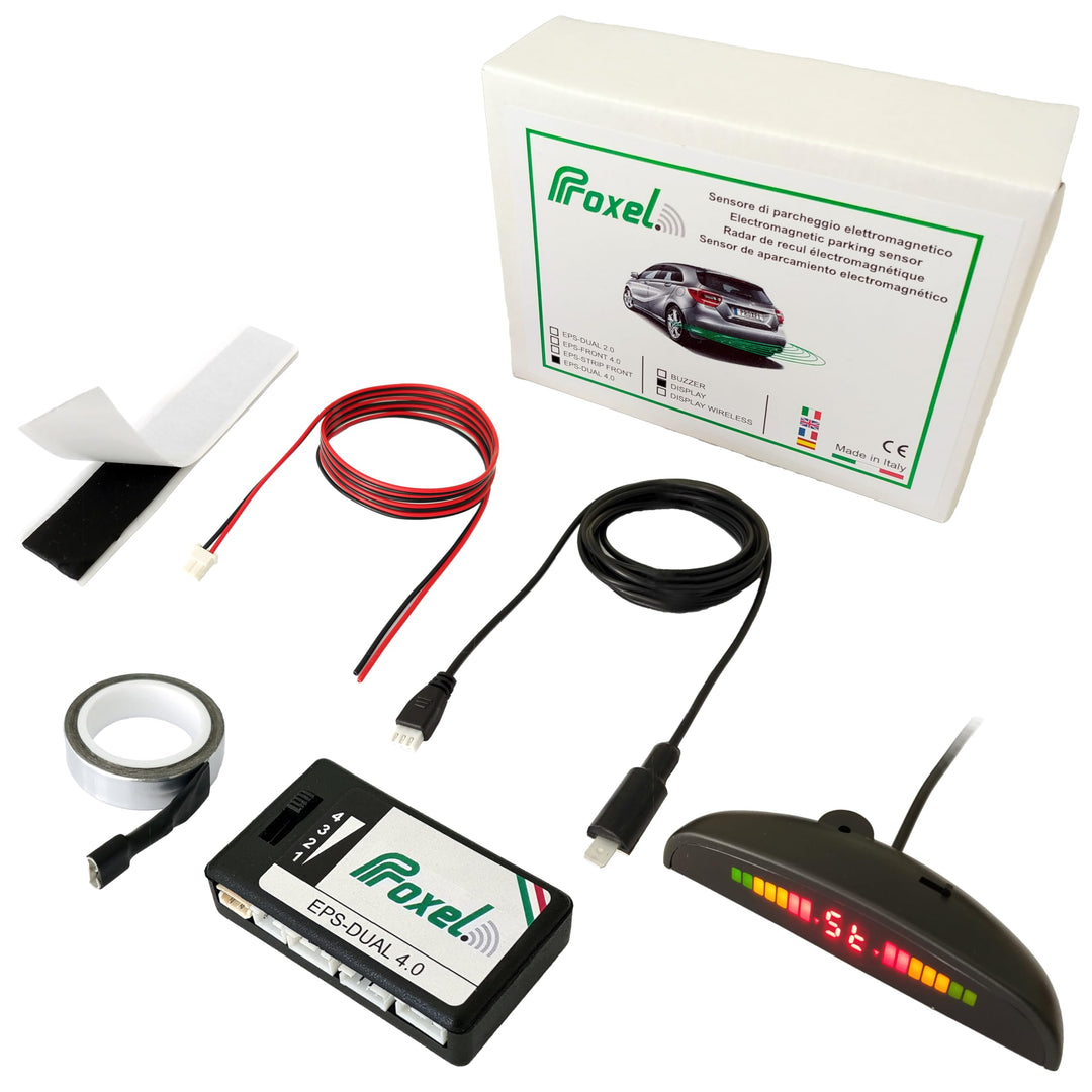 Proxel - Unsichtbare elektromagnetische Parksensoren, hinten, EPS-Dual 4.0 mit Display, ohne Bohren