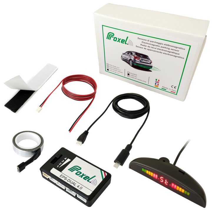 Proxel - Unsichtbare elektromagnetische Parksensoren, hinten, EPS-Dual 4.0 mit Display, ohne Bohren