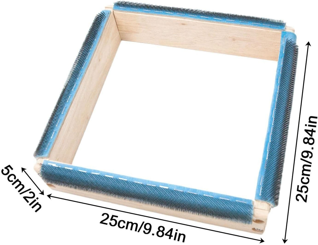 cypreason Quadratische Stickrahmen | Solider quadratischer Kreuzstichrahmen mit Nadel - Punch Needle