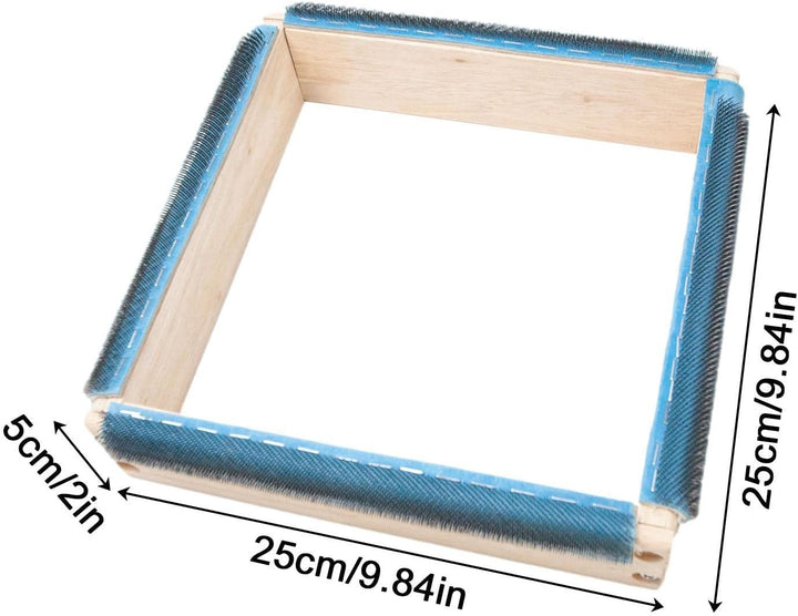 cypreason Quadratische Stickrahmen | Solider quadratischer Kreuzstichrahmen mit Nadel - Punch Needle