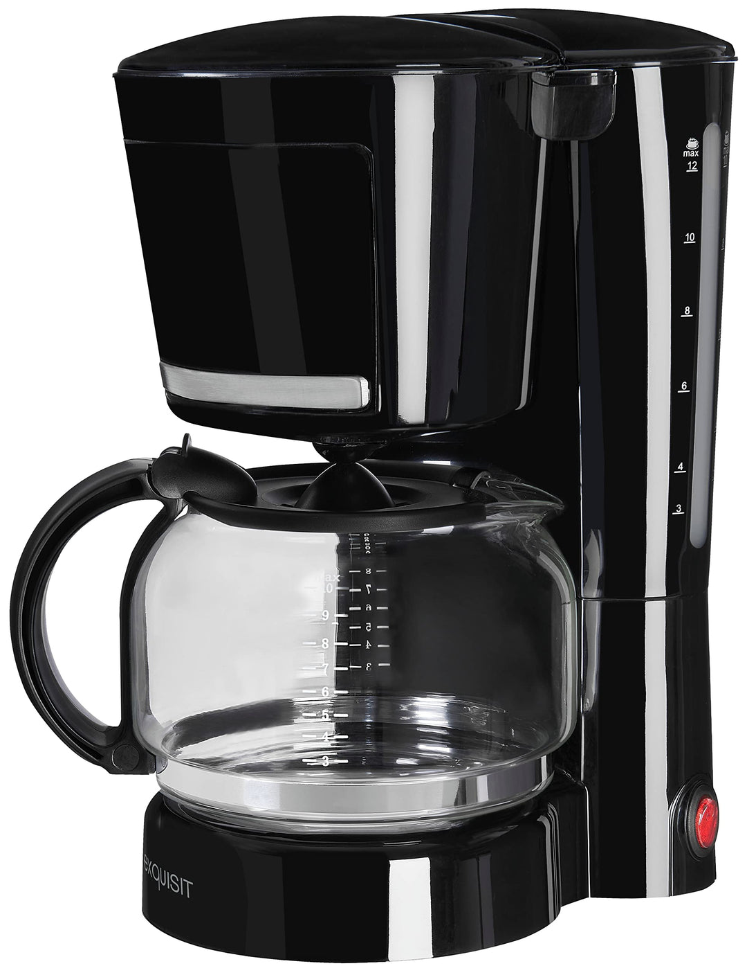 Exquisit Filterkaffemaschine KA 3102 swi | 12 Tassen Kaffee | 1x4 Filtergrösse | 870 Watt | Abschalt