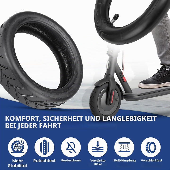 ANSENI e scooter reifen 8 1/2 x2 Reifen scooter ersatzräder für scooter 1 Reifen und 1 Schläuche, Ro