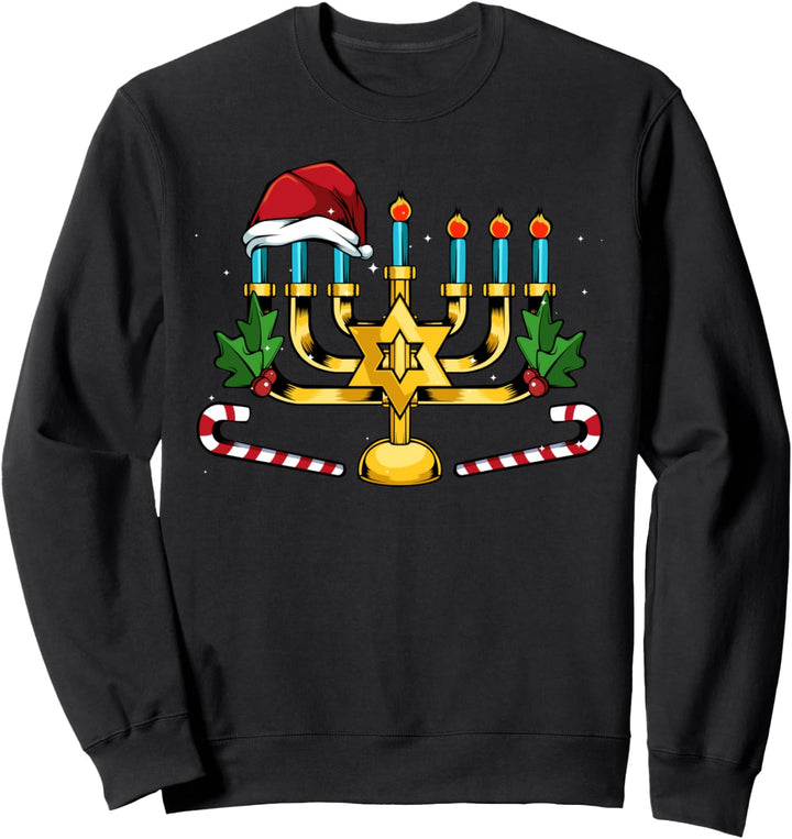 Chanukka Chanukkah Hanukkah Jüdisches Fest Weihnukka Santa Sweatshirt