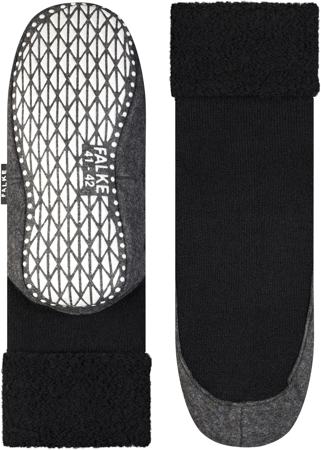 FALKE Herren Cosyshoe Stoppersocken rutschhemmende Noppen auf der Filzsohle komfortabel warm mit Plü