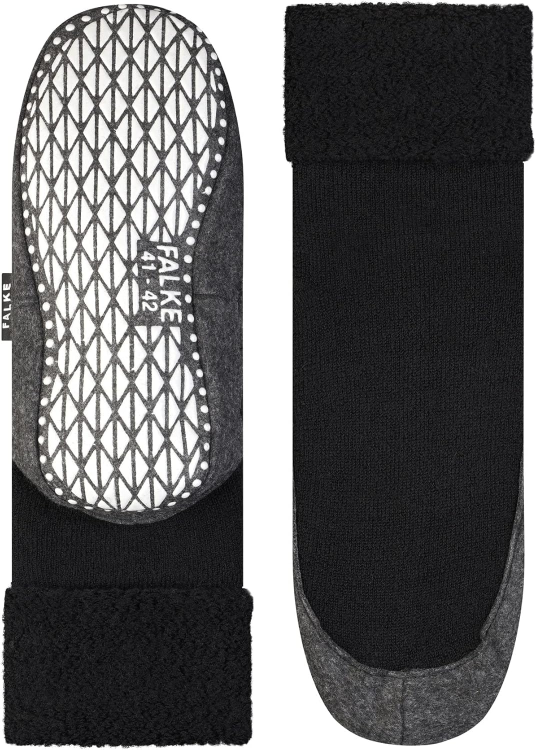 FALKE Herren Cosyshoe Stoppersocken rutschhemmende Noppen auf der Filzsohle komfortabel warm mit Plü