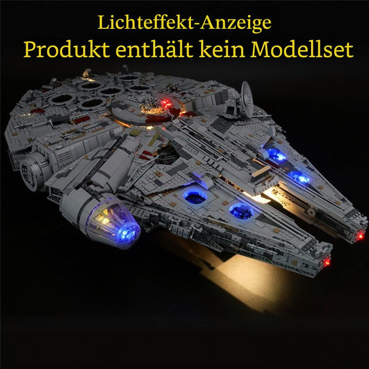 GEAMENT LED Licht-Set Kompatibel mit Lego Millennium Falcon Ultimate - Beleuchtungsset für Star Wars