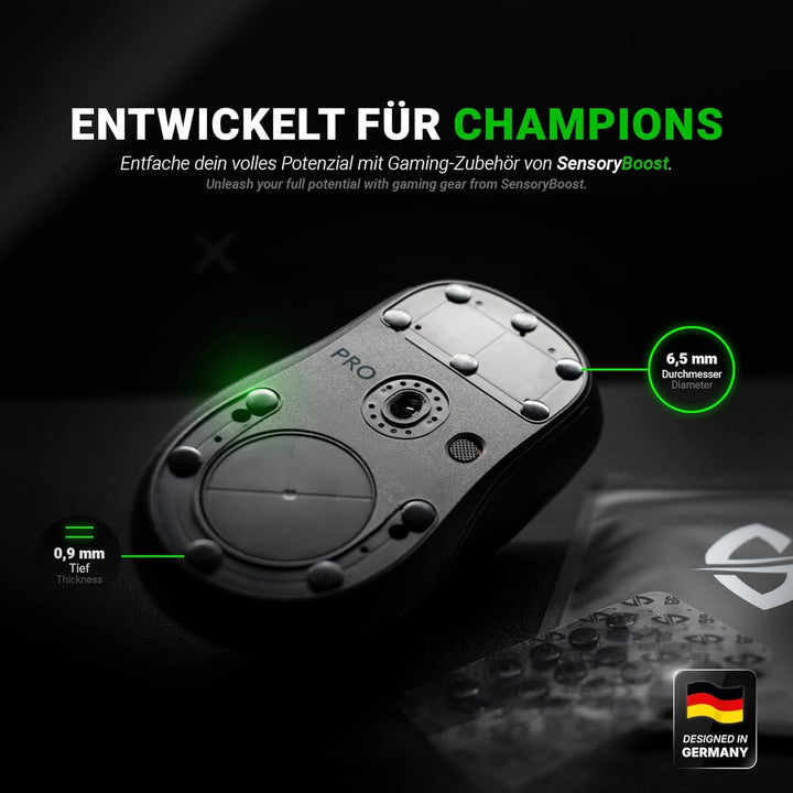 SensoryBoost ADS (d) Dot-Skates (UPE) Universelle Mausfüsse für Balance aus Tempo und Kontrolle auf