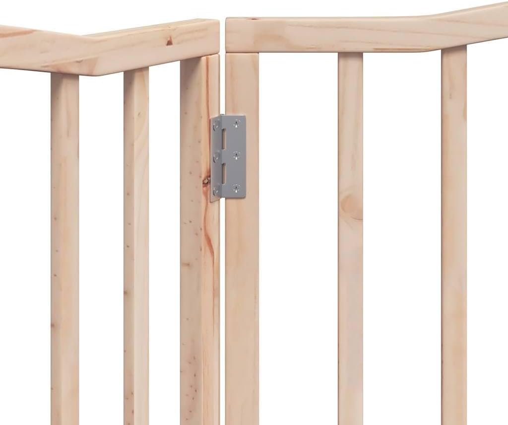 vidaXL Hundetor 3-TLG., Hundegitter Faltbar Pflegeleicht, Schutzgitter für Wohnzimmer Küche Treppe,