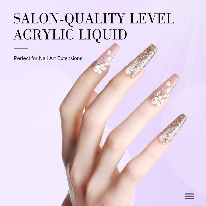Saviland Acryl Liquid für Nägel 180ML: EMA Acryl Liquid für Acrylpulver Acryl Pinsel Non-Yellowing A