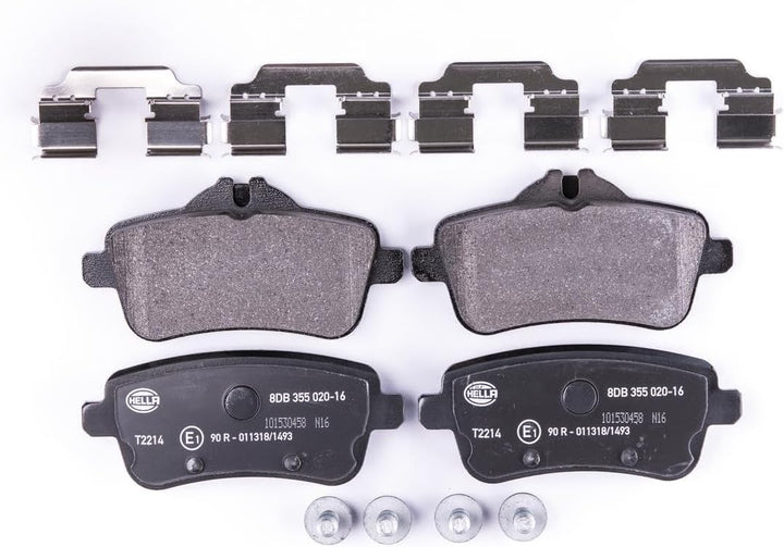 HELLA PAGID 8DB 355 020-161 Bremsbelagsatz - T2214 - Dicke/Stärke: 16.8mm - Bremssystem: TRW - für V