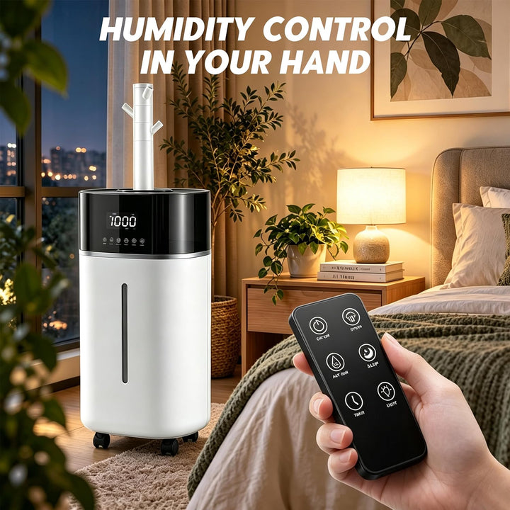 18L Luftbefeuchter Grosse Räume bis 200m² Humidifier 1-12H Timer