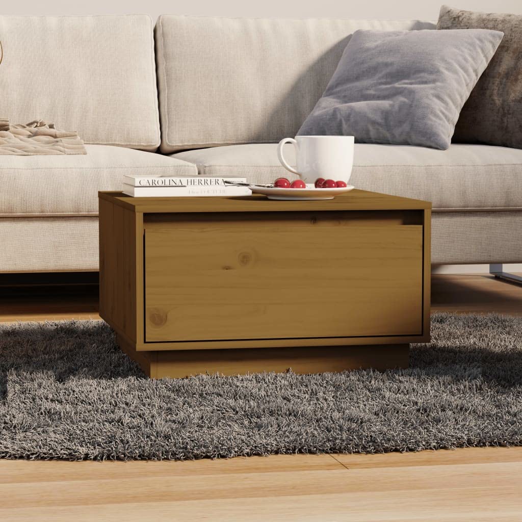 FIRBNUS 55x56x32 cm Couch Tisch Wohnzimmertisch Holz Beistelltisch Stilvollen Kleiner Tisch Wohnzimm