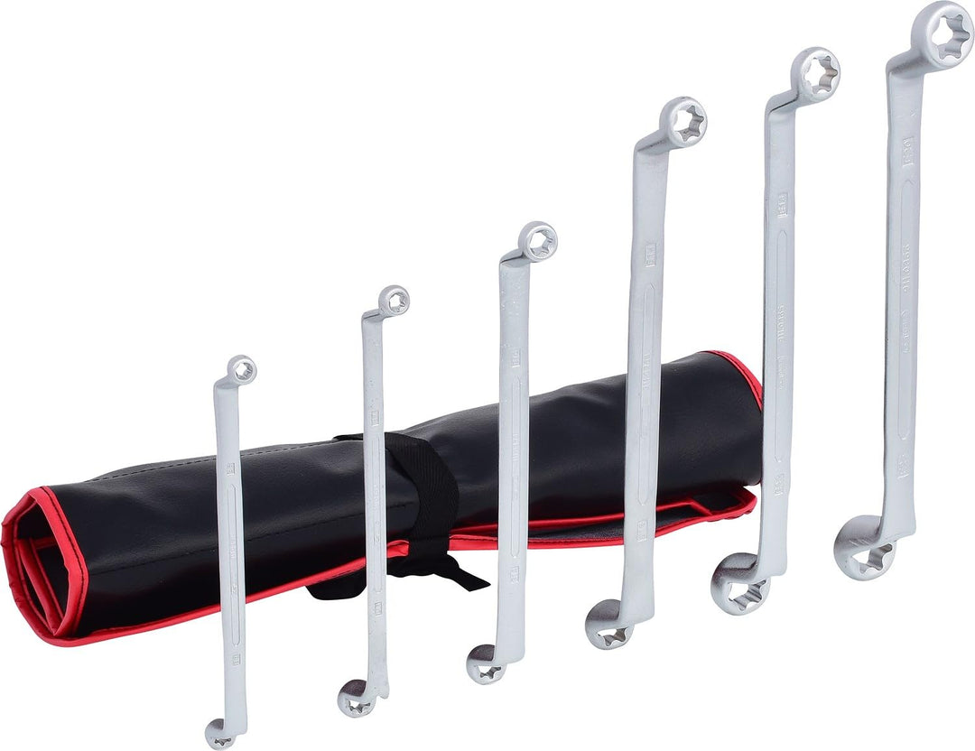 KS Tools 911.0360 CLASSIC Doppel-Ringschlüssel-Satz TX-E, gekröpft, 6-tlg.