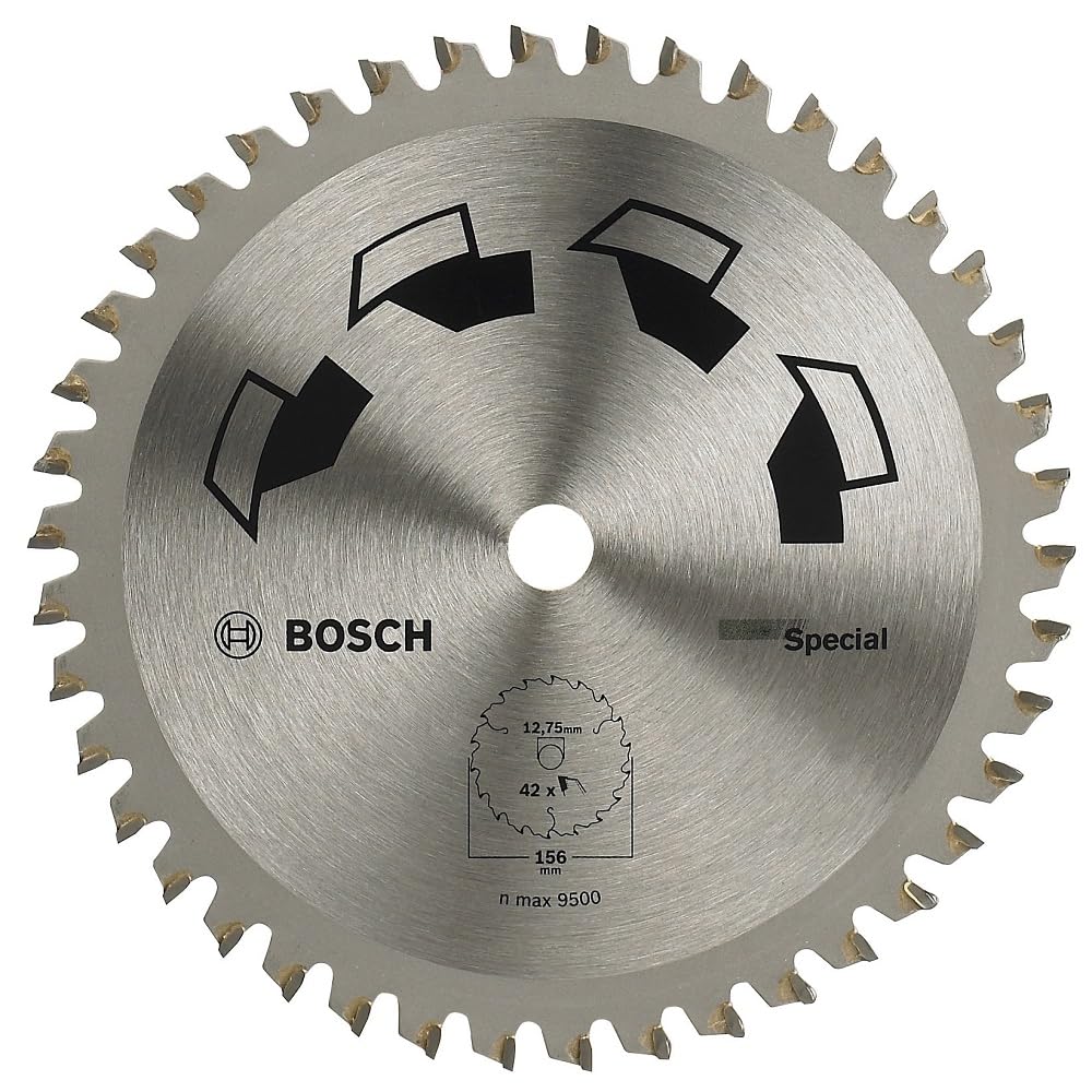 Bosch 2609256898 DIY Kreissägeblatt Special 156 x 2 x 12.7/,Z42, 156 x 2 x 12.7/,Z42