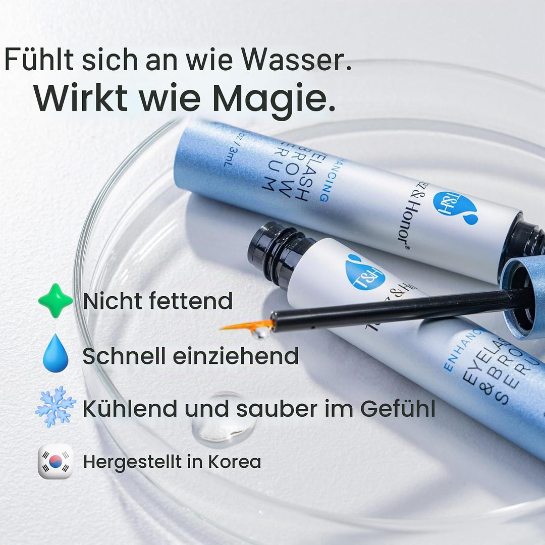 Falsche Wimpern Magnetisch,Premium Eyelash Growth Serum