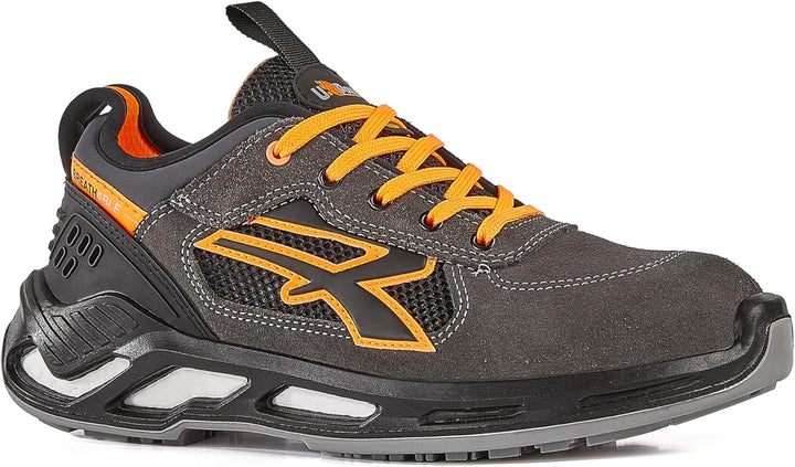 U POWER Ryder ESD S1P Unisex-Adult Schwarz Orange EU 47 EU Nero Arancione, 47 EU Nero Arancione