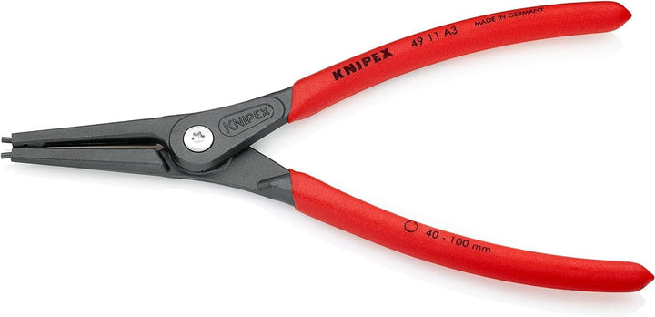 KNIPEX Präzisions-Sicherungsringzange für Aussenringe auf Wellenmit rutschhemmendem Kunststoff überz
