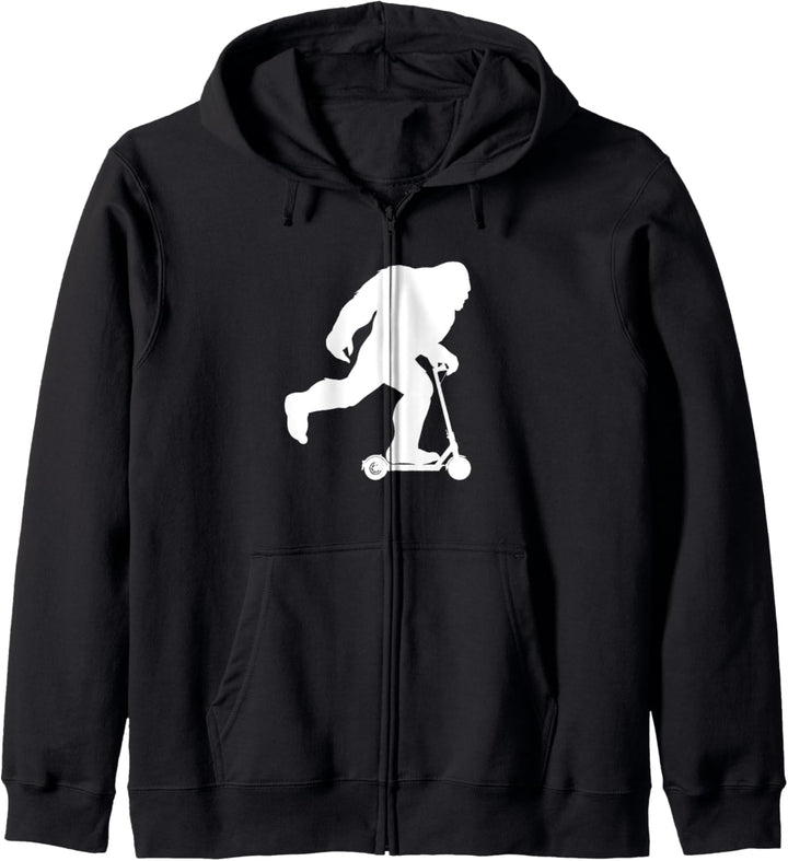 Bigfoot rides a Scooter funny Scooter Bigfoot Kapuzenjacke
