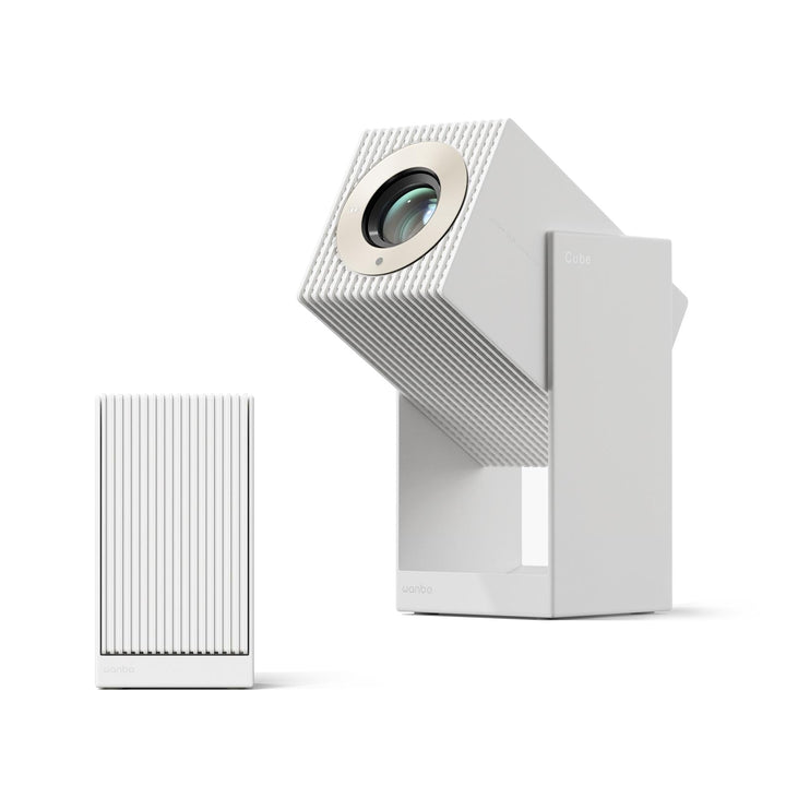 WANBO CUBE 2 Pro Smart Beamer Android TV/Netflix Official, 500ANSI, Linsenschutz, 230° Drehbar, Inst
