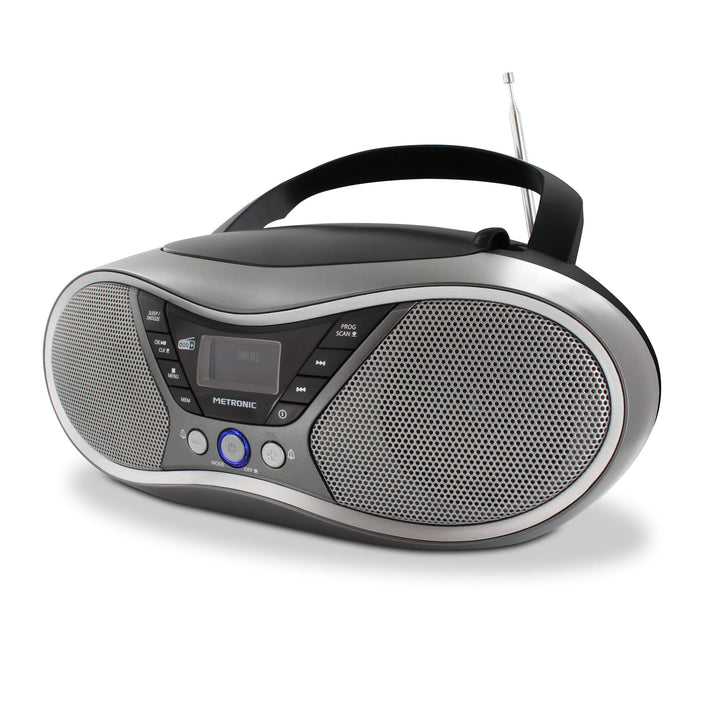 Metronic CD-Player Digital DAB/UKW/RDS, Grau/Schwarz, 477171 Black DAB+ Einzigartig, Black DAB+ Einz