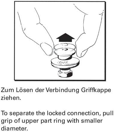 New Marine 10 Stück TENAX Oberteile, gross + 10 TENAX Gewindeschrauben M5 x16