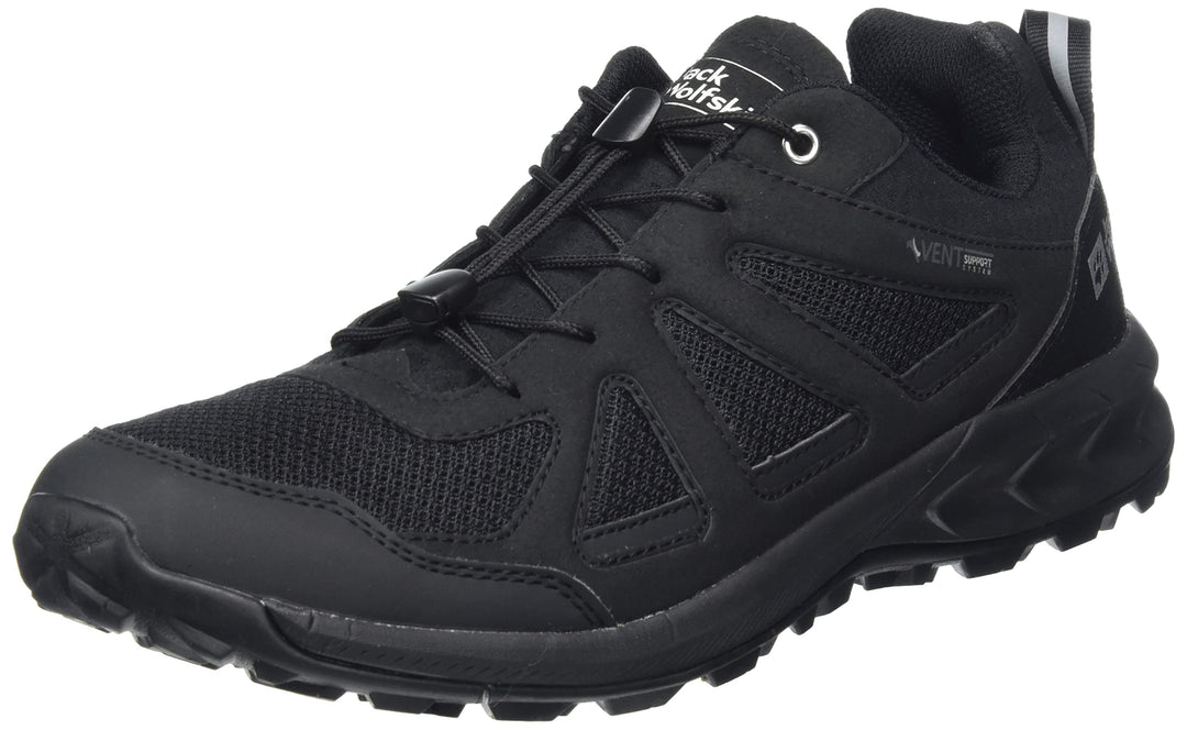 Jack Wolfskin Herren Woodland 2 Vent Low M Walking-Schuh 40.5 EU Schwarz, 40.5 EU Schwarz