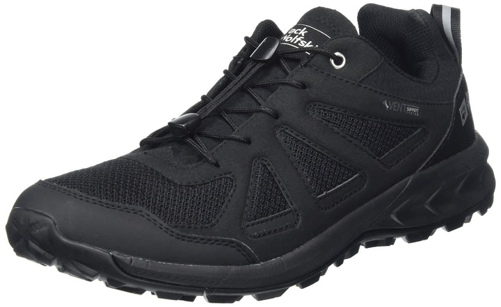Jack Wolfskin Herren Woodland 2 Vent Low M Walking-Schuh 40.5 EU Schwarz, 40.5 EU Schwarz