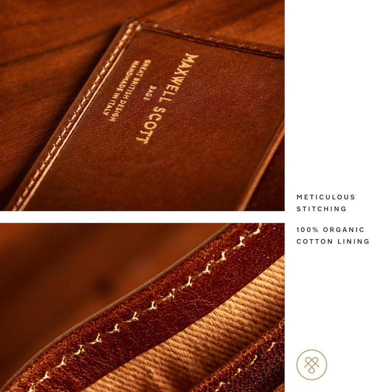 Maxwell Scott - Personalisierte Luxuriöse grosse Brieftasche aus Leder für Herren - Handgefertigt au