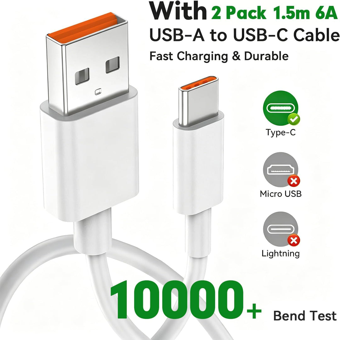 67W Ladegerät Netzteil für Xiaomi 15T 14T 17T Redmi Note 15 14 Pro 5G/13 12 | 2Pack Schnellladegerät