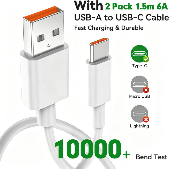 67W Ladegerät Netzteil für Xiaomi 15T 14T 17T Redmi Note 15 14 Pro 5G/13 12 | 2Pack Schnellladegerät