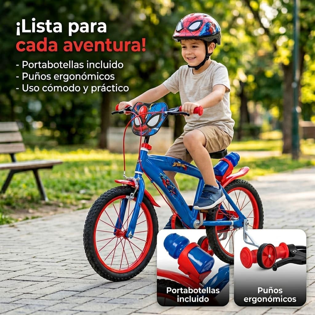 TOIMSA Fahrrad 16 Zoll Spiderman Huffy 5/8 Jahre
