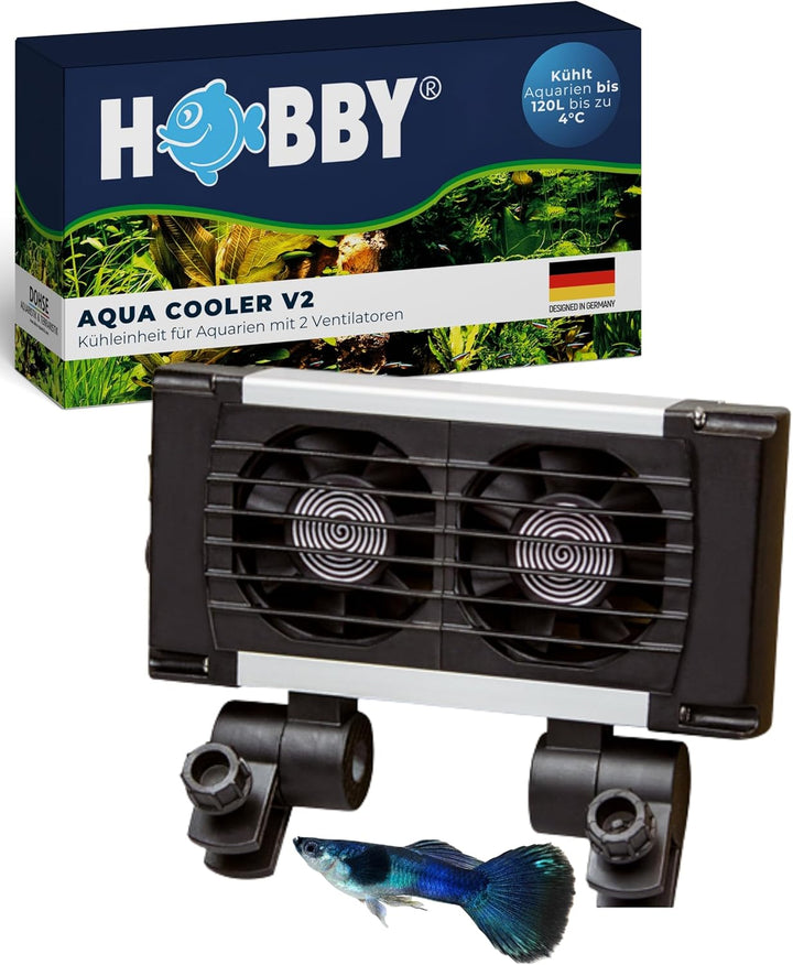 Hobby Aqua Cooler V2 2 Ventilatoren schwarz, 2 Ventilatoren schwarz