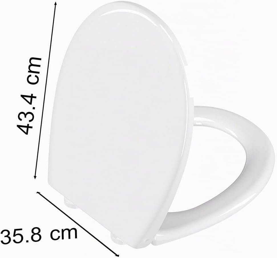 VitrA S20 Round WC-Sitz 109-003-909, mit Absenkautomatik, Easy-Release, oval, weiss, Unterziehversch