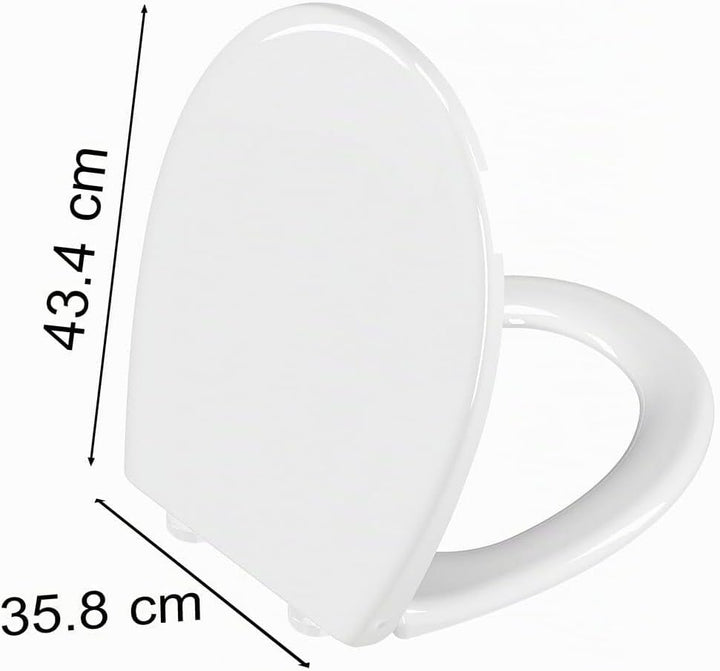 VitrA S20 Round WC-Sitz 109-003-909, mit Absenkautomatik, Easy-Release, oval, weiss, Unterziehversch
