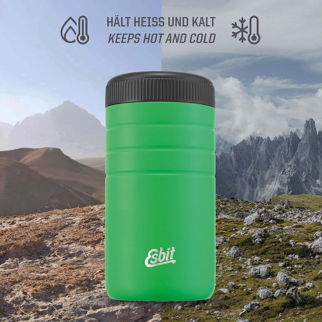 Esbit Thermobehälter Majoris | Edelstahl | BPA-Frei | Schwarz & Silber | 0,4L & 0,55L | für warme Sp