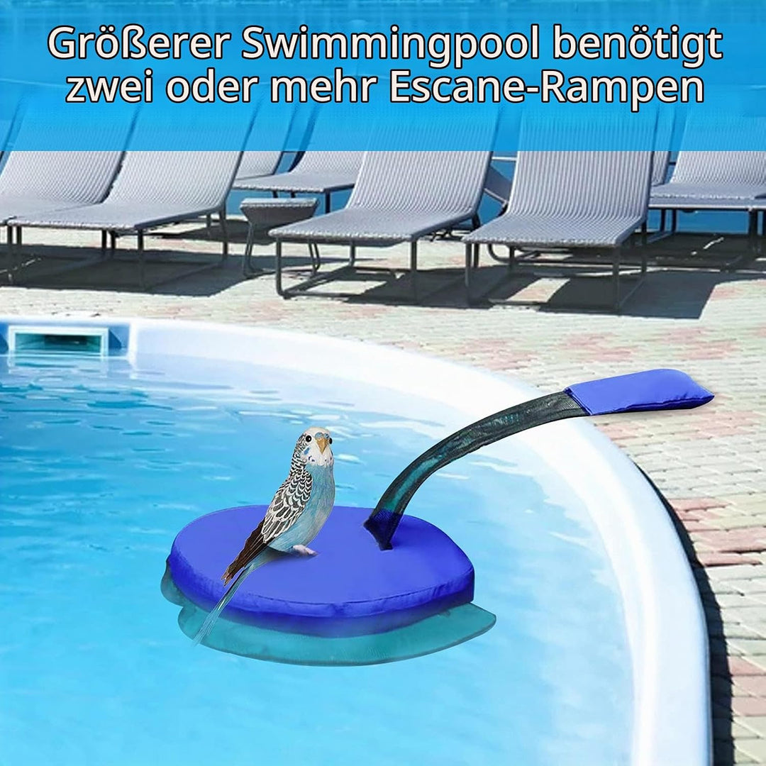 ConBlom 2 Stück Tierrettende Fluchtrampe für Pool, schwimmende Rampe Rettungen, Schwimmbadzubehör, P