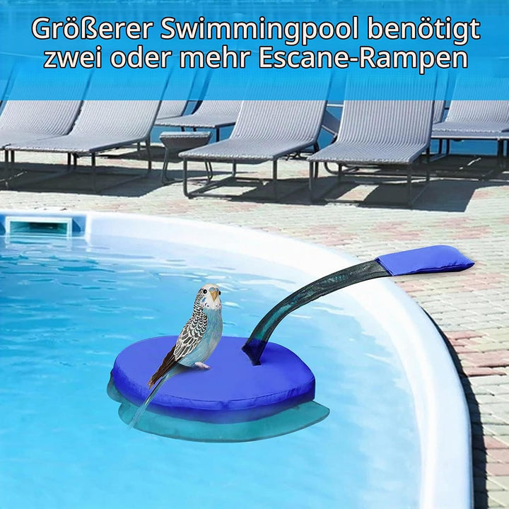 ConBlom 2 Stück Tierrettende Fluchtrampe für Pool, schwimmende Rampe Rettungen, Schwimmbadzubehör, P