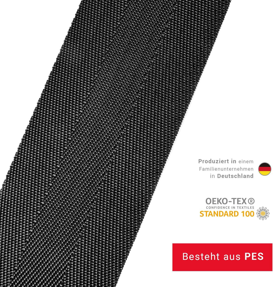 Effaband Baumanbinder 25m schwarz Breite 20 mm/Pflanzenbinder zur Baumbefestigung aus witterungsbest