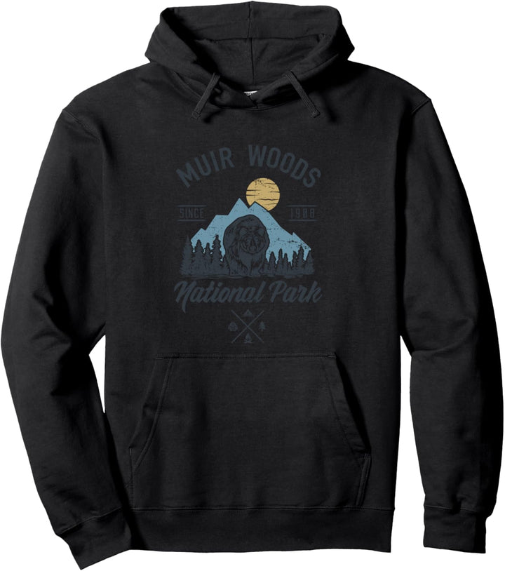 Vintage Muir Woods National Park Hiking Camping Shirt Pullover Hoodie