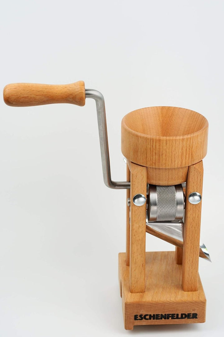 ESCHENFELDER Flockenquetsche | Flocker | Tischmodell mit Holztrichter | frische Haferflocken 20, 20