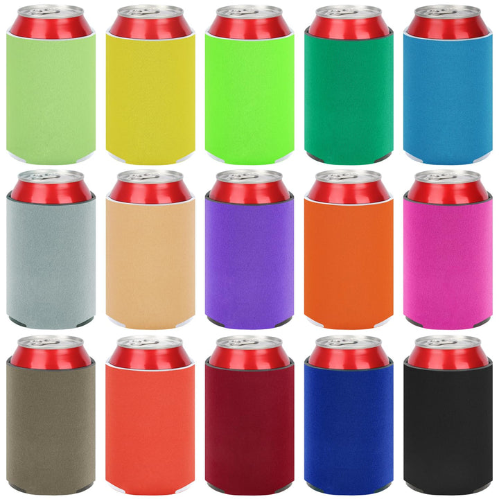15 Stück 12oz Standard Schaum Dosenkühler Isolierte DIY Kühlmanschette Bierflaschen Dosenhülle Kühle