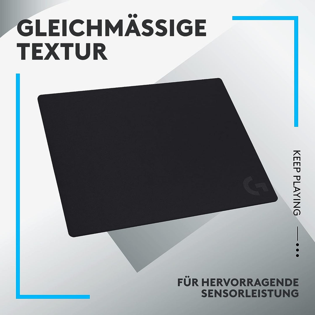 Logitech G G740 Grosses 5 mm dickes Gaming-Mauspad, optimiert für Gaming-Sensoren, mässige Oberfläch