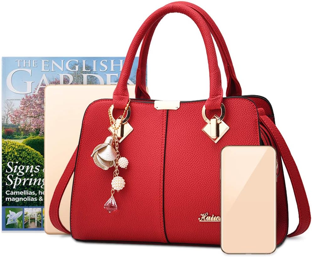 NICOLE & DORIS Damen Handtasche Mittelgross Elegant Handtaschen Mode Umhängetasche Henkeltaschen PU