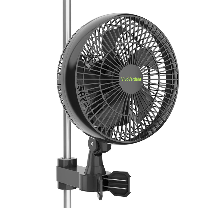 6'' Grow Ventilator mit Clip, EC Motor, IP-54 6-Zoll-Anklemmventilator für Grow Tent, Oszillierender