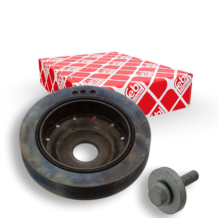 febi bilstein 45179 Riemenscheibe (entkoppelt) für Kurbelwelle, mit Schraube , 1 Stück