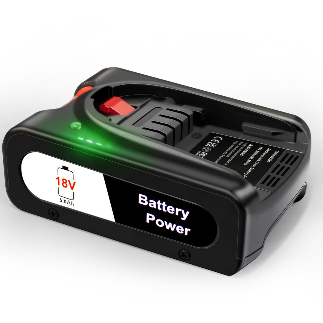 5,0-Ah-Ersatz-Lithium-Ionen-Akku für Bosch 18V PBA, kompatibel mit Allen Bosch 18V PBA-Akkus für all