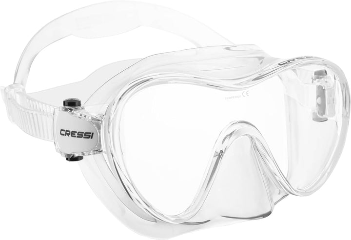 Cressi F1 - Rahmenlose Maske oder Rahmenlose Maske + Schnorchel Dry Combo Set zum Tauchen und Schnor
